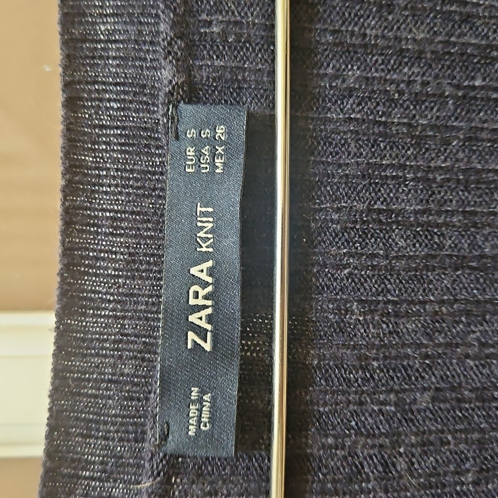 Zara Black V-Neck Sweater Duster - Picture 3 of 5